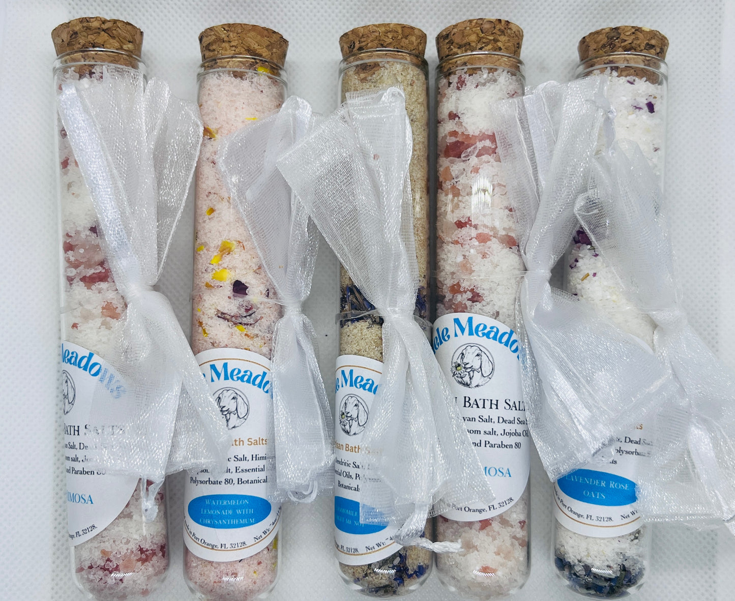 Botanical Bath Salt Tubes