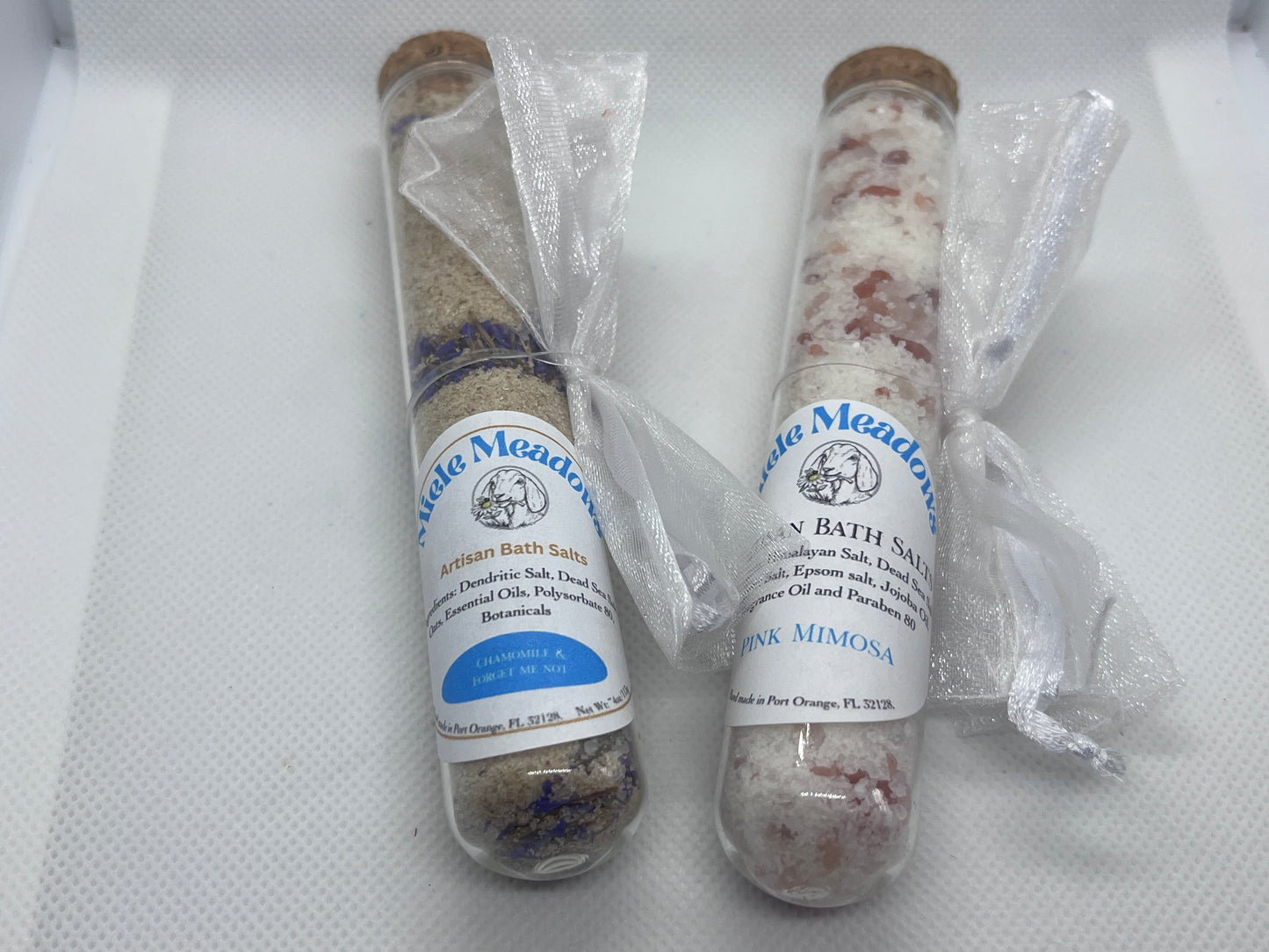 Botanical Bath Salt Tubes