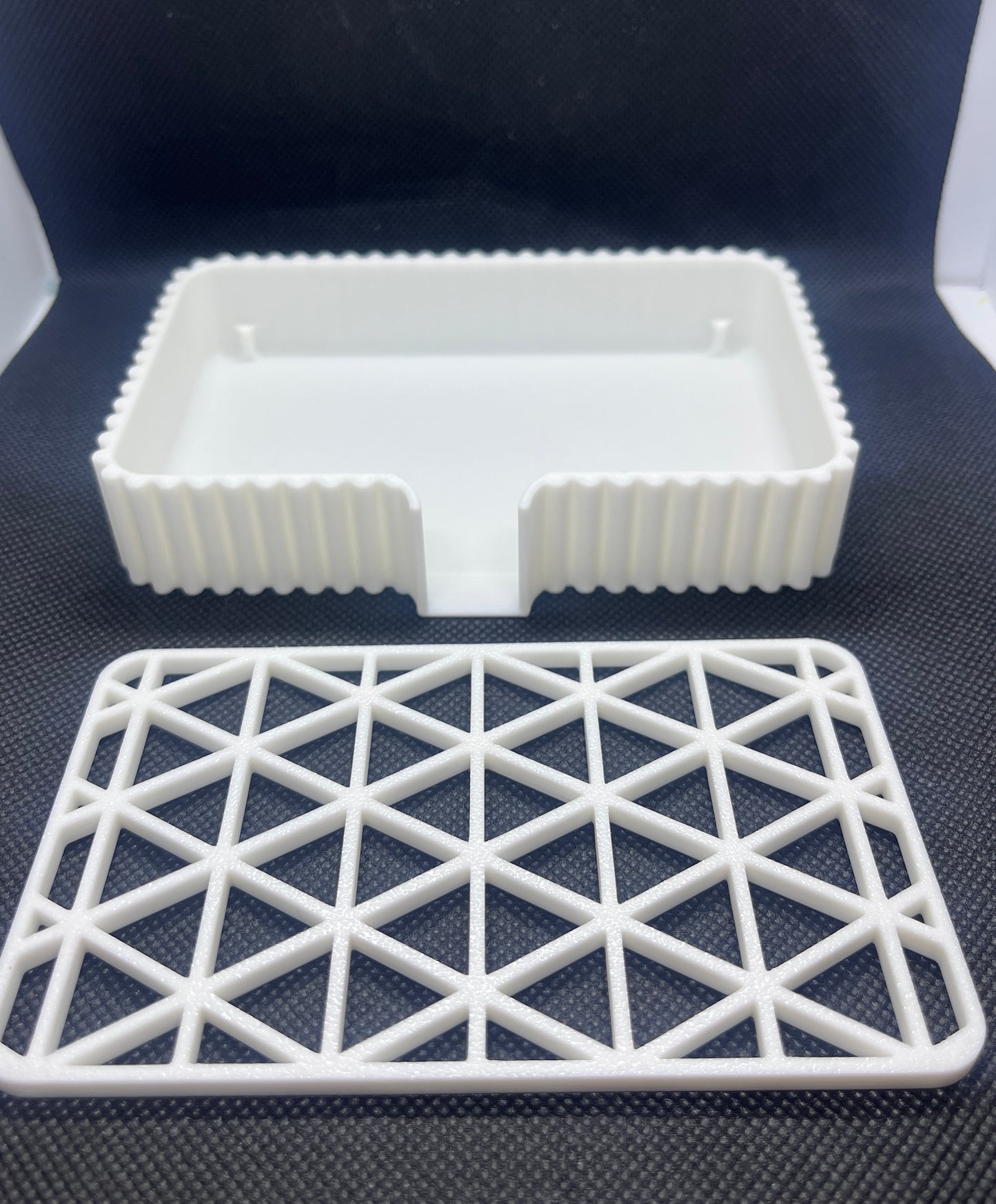 Solid White Soap Dish