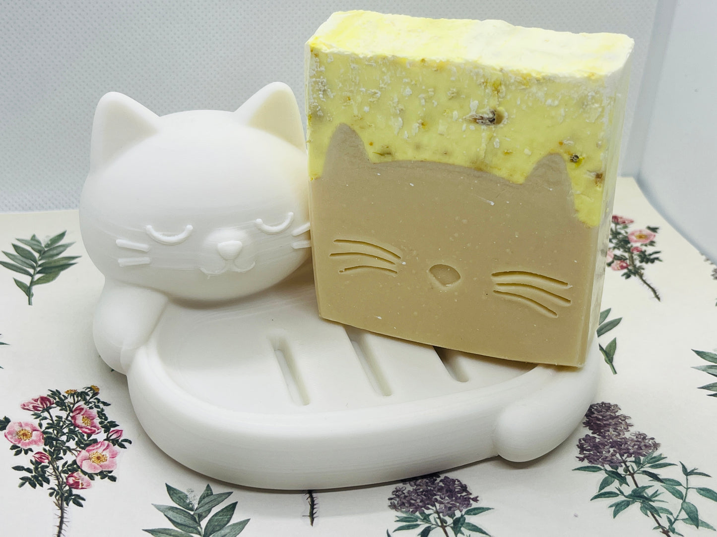 Purrfect cat soap dish
