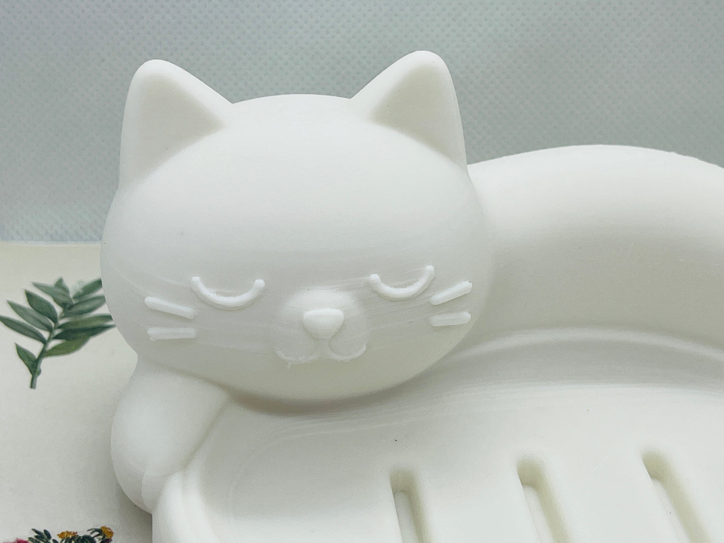 Purrfect cat soap dish