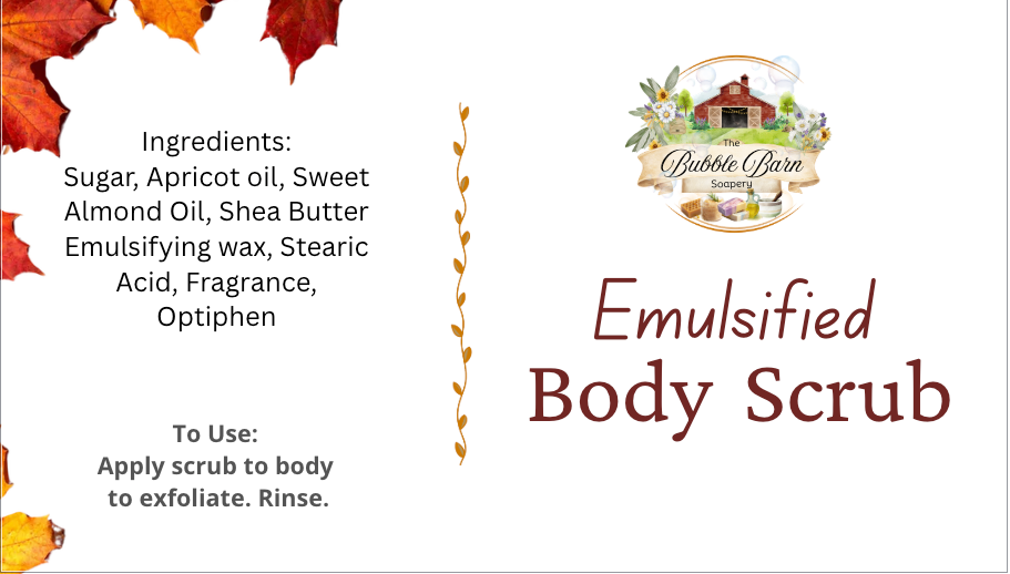 Emulsified Body Scrub